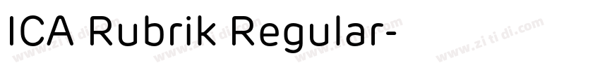 ICA Rubrik Regular字体转换